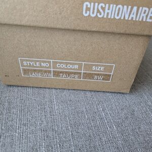 CUSHIONAIRE Women's  Lane WW Taupe Sandals New - 8W